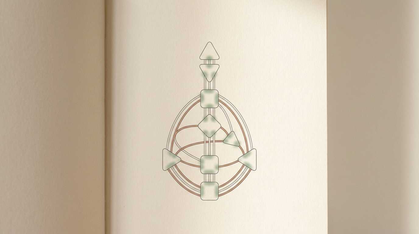 Illustration of a Human Design Bodygraph chart showing nine geometric centers connected by channels, with birth data inputs of date, time, and location.